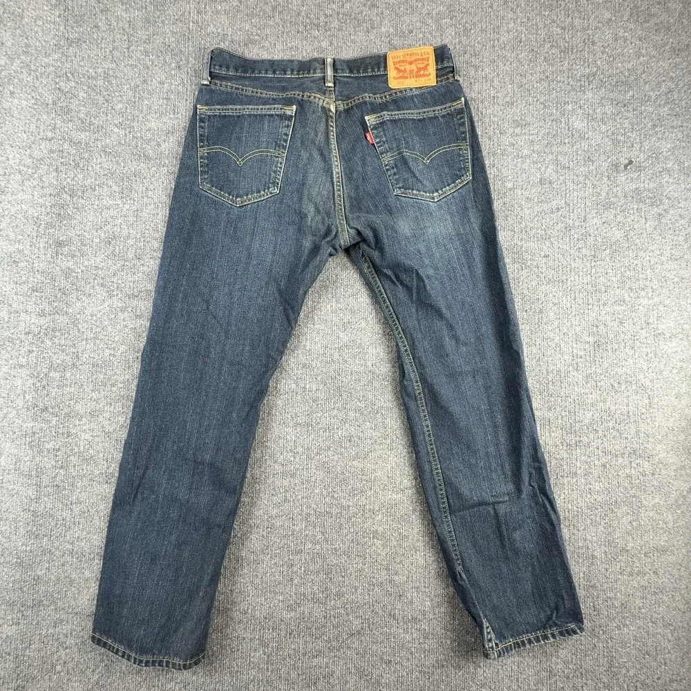 Levis 505 Jeans Mens 34x30 Blue Medium Wash Regular Fit Straight Leg Denim Pants